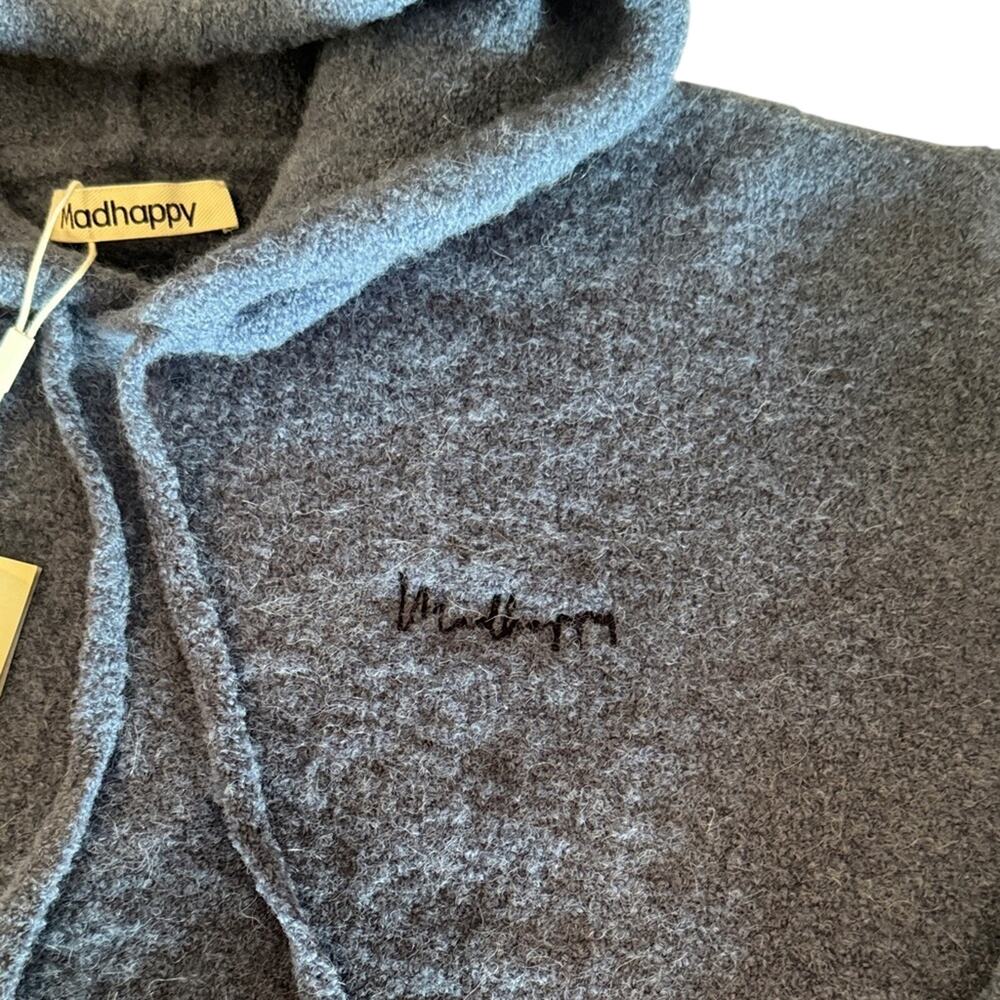 Madhappy Bouclé Hoodie Neptune Blue XL Spring 2024 NWOT - Picture 4 of 4